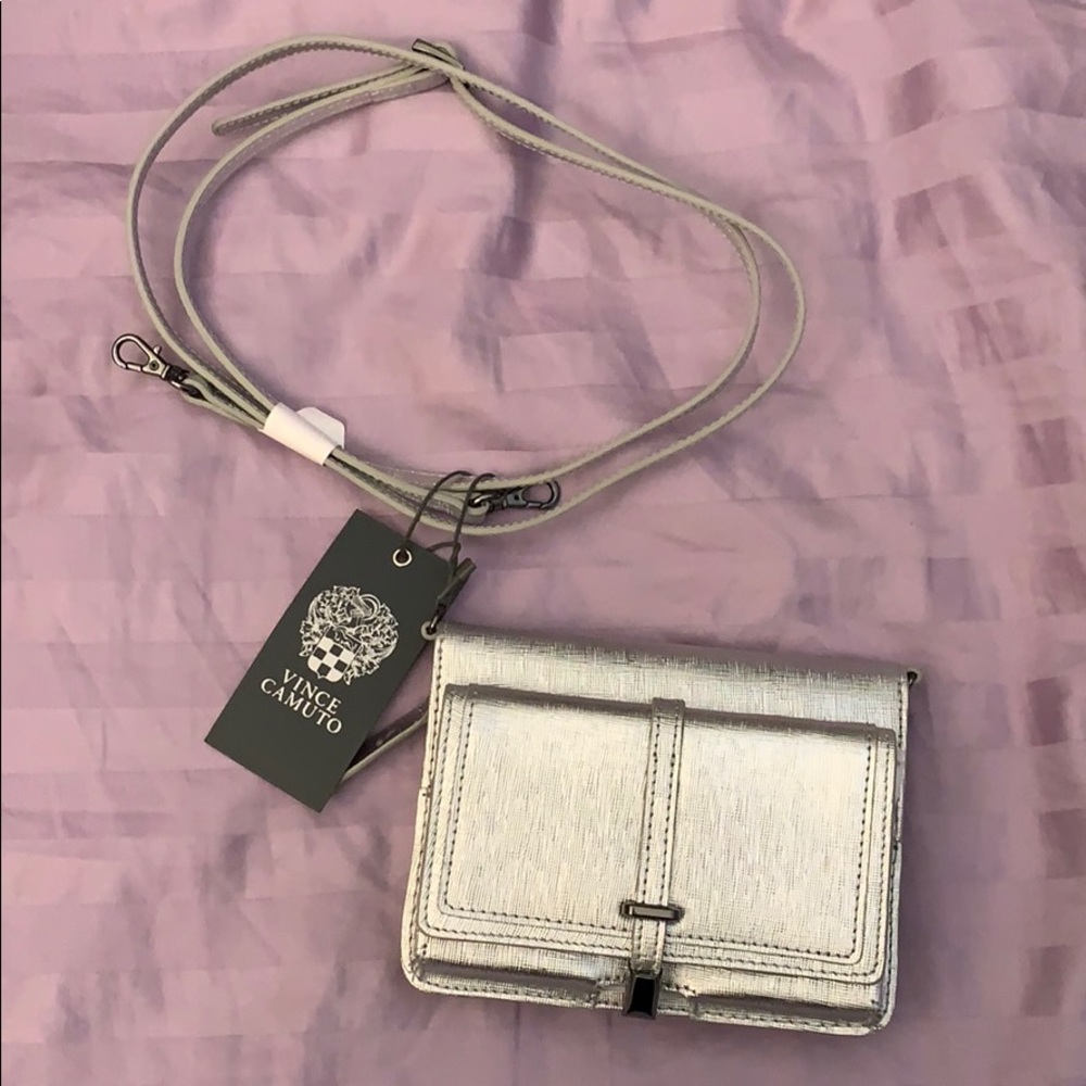Vince Camuto Saffiano Leather Crossbody Wallet